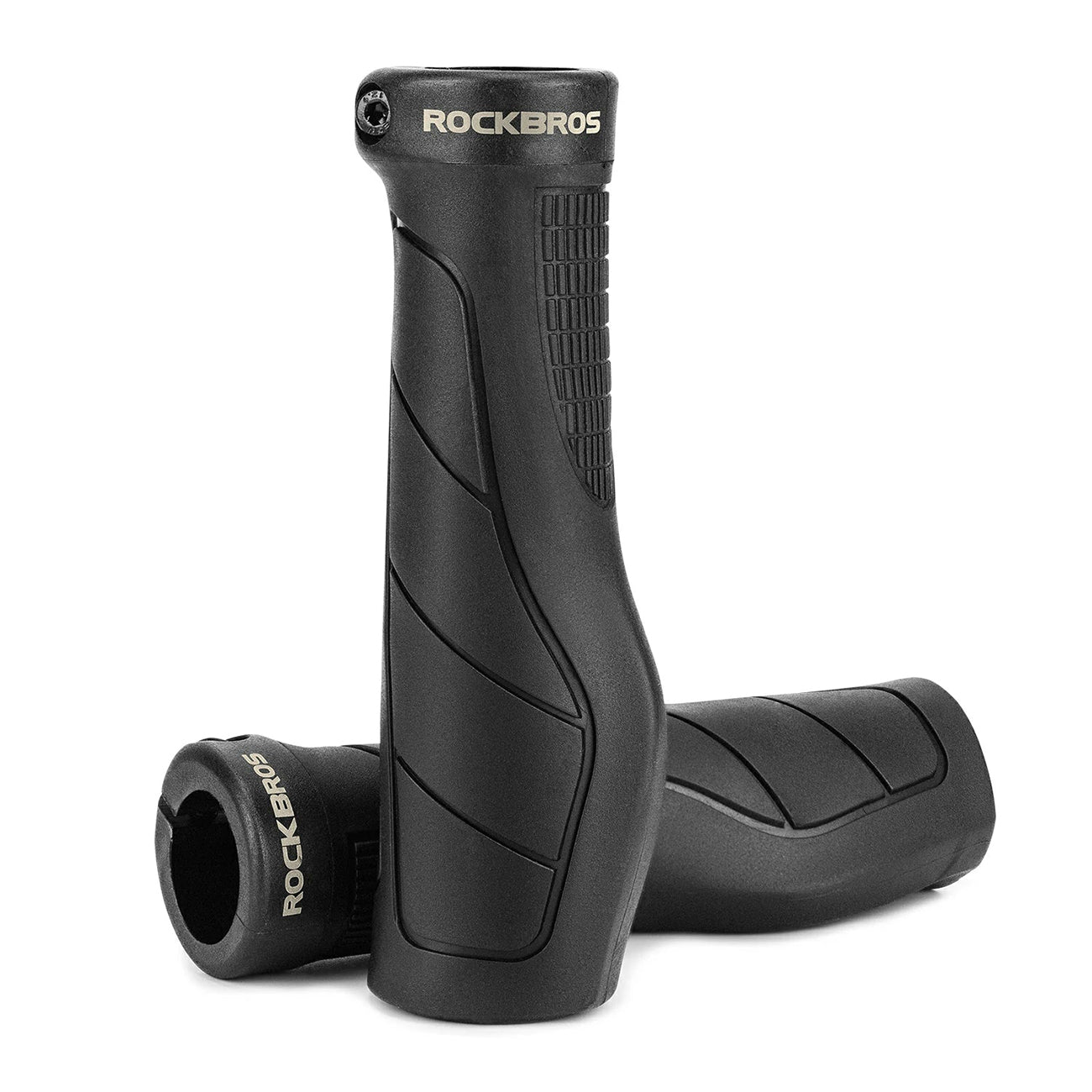 Rockbros G326PL Dvirašio rankenos - Juodas -- Bicycle Handlebar Grips