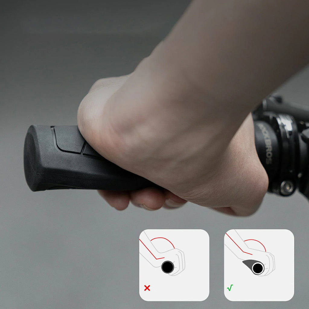 Rockbros G326PL Dvirašio rankenos - Juodas -- Bicycle Handlebar Grips