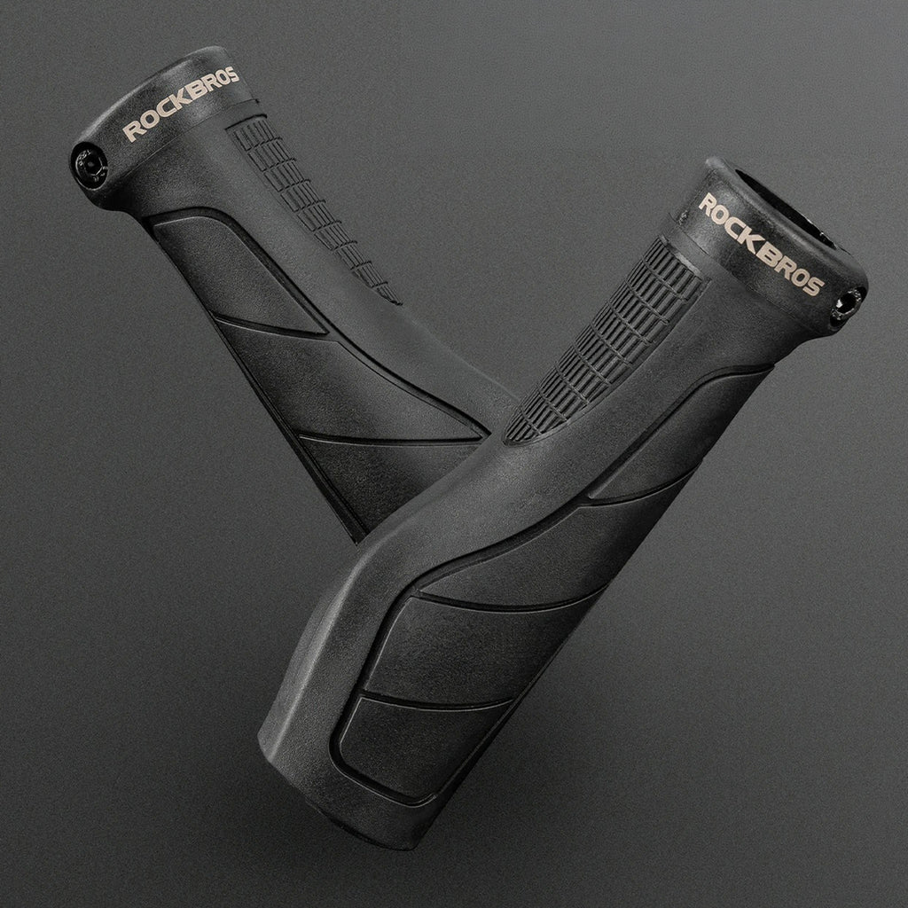 Rockbros G326PL Dvirašio rankenos - Juodas -- Bicycle Handlebar Grips