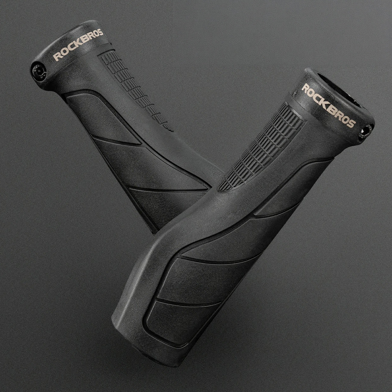 Rockbros G326PL Dvirašio rankenos - Juodas -- Bicycle Handlebar Grips