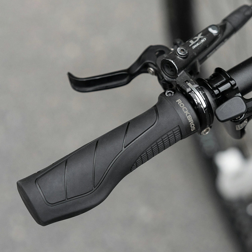 Rockbros G326PL Dvirašio rankenos - Juodas -- Bicycle Handlebar Grips