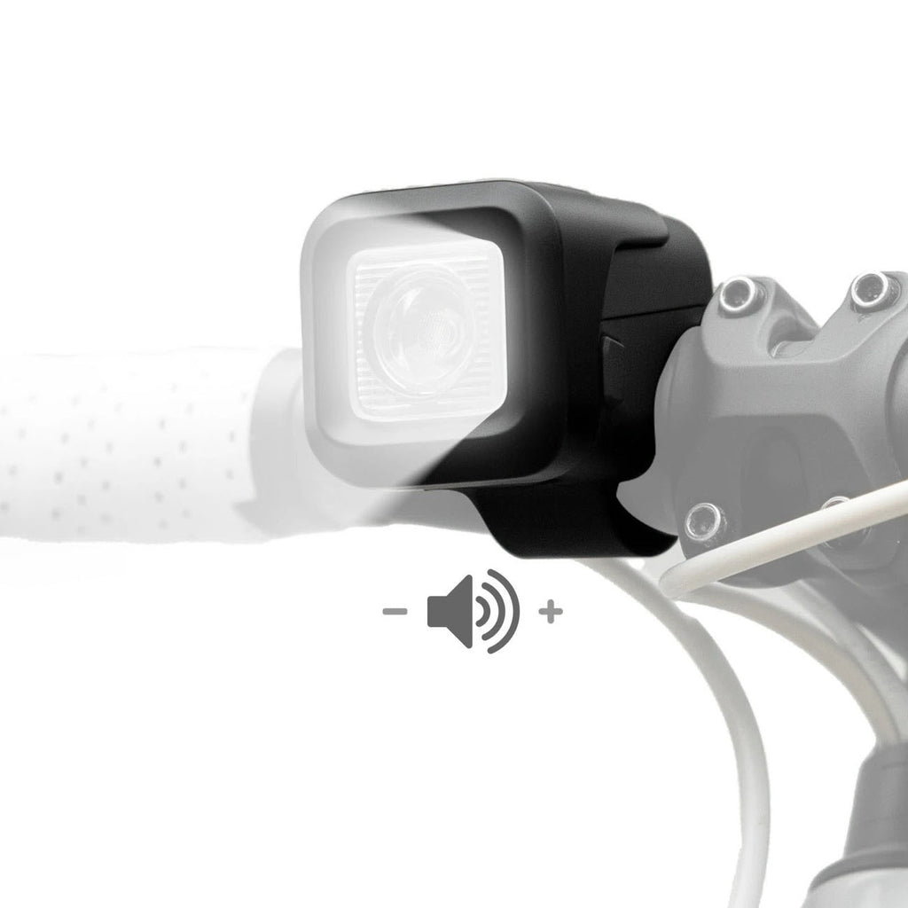Rockbros SKL01 Priekinė dviračio lempa 450 lm su 120 dB USB-C dviračio varpu - juoda -- Bicycle Lights