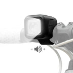 Rockbros SKL01 Priekinė dviračio lempa 450 lm su 120 dB USB-C dviračio varpu - juoda -- Bicycle Lights