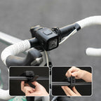 Rockbros SKL01 Priekinė dviračio lempa 450 lm su 120 dB USB-C dviračio varpu - juoda -- Bicycle Lights