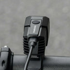 Rockbros RHL1600 Priekinė dviračio lempa 1600 lm su išorine maitinimo dalimi USB-C - juoda -- Bicycle Lights