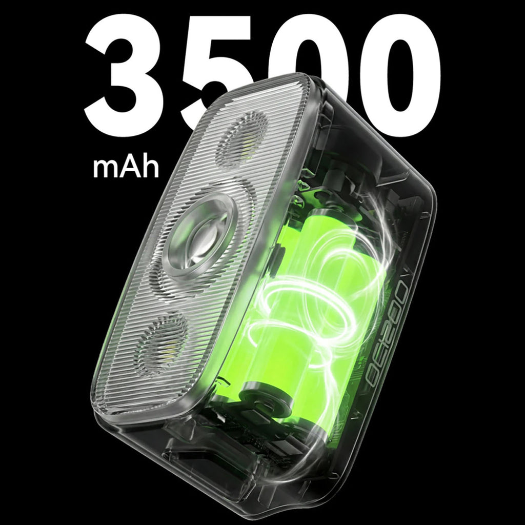 Rockbros QC1200 Priekinė dviračio lempa 1200 lm USB-C - juoda -- Bicycle Lights