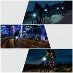 Rockbros RHL950 Priekinė dviračio lempa 950 lm su nuimama USB-C baterija - juoda -- Bicycle Lights