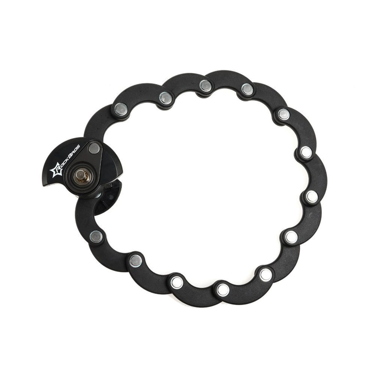 Rockbros WL798 sulankstytas U formos dviracio spyna - juoda -- Bicycle Locks