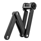 Rockbros LFCXR0085 sulankstyта dviracio spyna su kombinacija - juoda -- Bicycle Locks