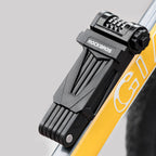 Rockbros LFCXR0085 sulankstyта dviracio spyna su kombinacija - juoda -- Bicycle Locks