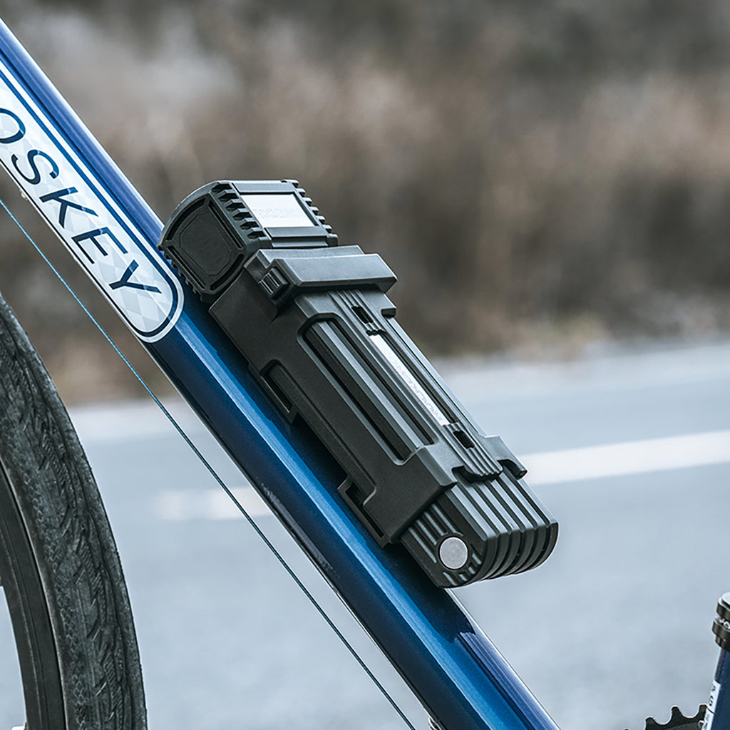 Rockbros LKXR2006 Sulankstoma dviračio spyna su raktu - juodas -- Bicycle Locks