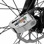 Rockbros LBAYG8308 Dviračio spyna su aliarmą ir disko spyna - Juodas -- Bicycle Locks