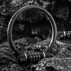 Rockbros 87639-4 dviračio spyna su kodu ir plieno kabeliu - juoda -- Bicycle Locks