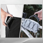 Rockbros 87639-4 dviračio spyna su kodu ir plieno kabeliu - juoda -- Bicycle Locks