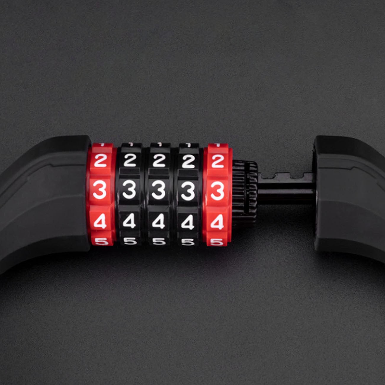 Rockbros RKS507 dviračio užraktas su 5 skaitmenų kodu, plieno kabelis, 180 cm - juodas -- Bicycle Locks