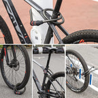 Rockbros RKS507 dviračio užraktas su 5 skaitmenų kodu, plieno kabelis, 180 cm - juodas -- Bicycle Locks