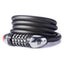 Rockbros RKS531 dviračio užraktas su 5 skaitmenų kodu, plieno kabelis, 120 cm, su LED apšvietimu - juodas -- Bicycle Locks