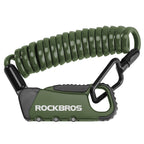 Rockbros RBK6N kombinuota dviračio spyna - žalia -- Bicycle Locks
