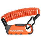 Rockbros RBK6N kombinuota dviračio spyna - Oranžinė -- Bicycle Locks