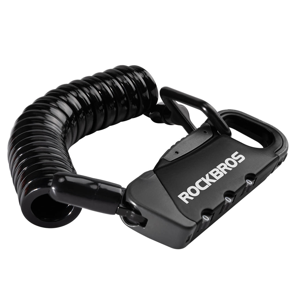 Rockbros RBK6N kombinuota dviračio spyna - Juoda -- Bicycle Locks