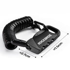 Rockbros RBK6N kombinuota dviračio spyna - Juoda -- Bicycle Locks