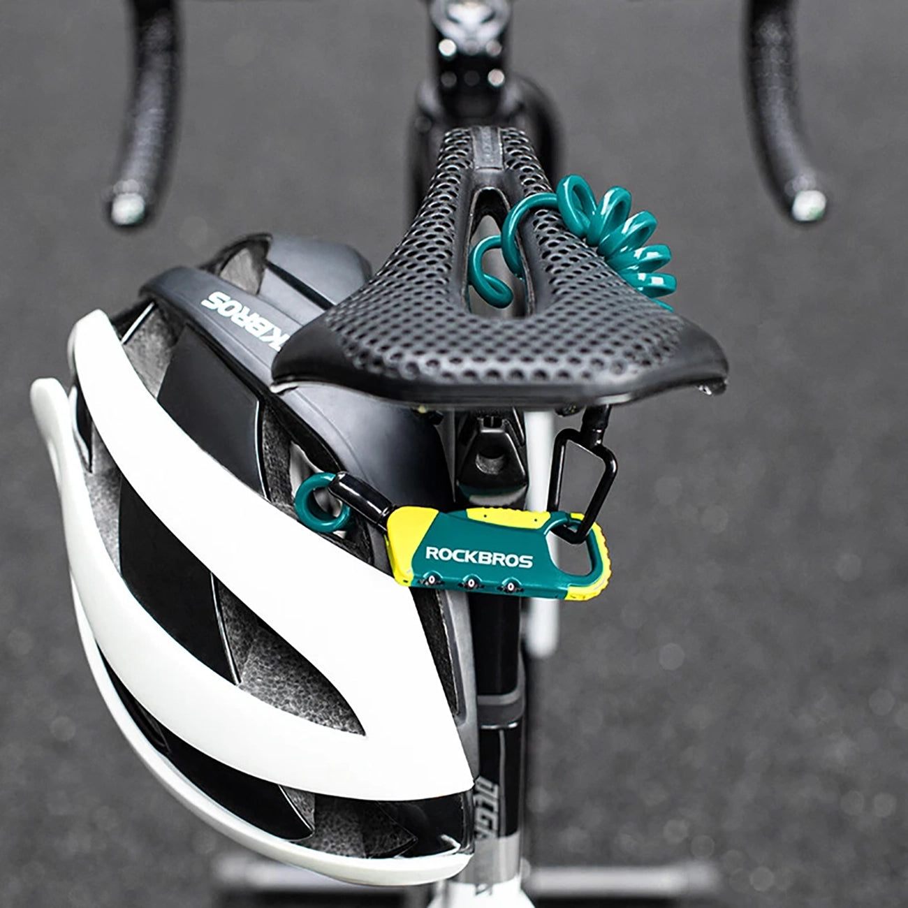 Rockbros RBK6N kombinuota dviračio spyna - Turkio -- Bicycle Locks