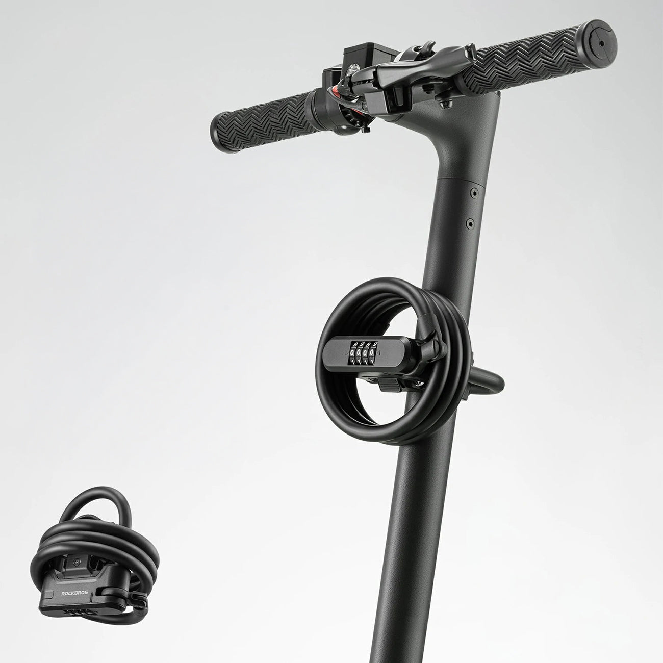 Rockbros RK242 elektrinės paspirtuko spyna - Juoda -- Bicycle Locks