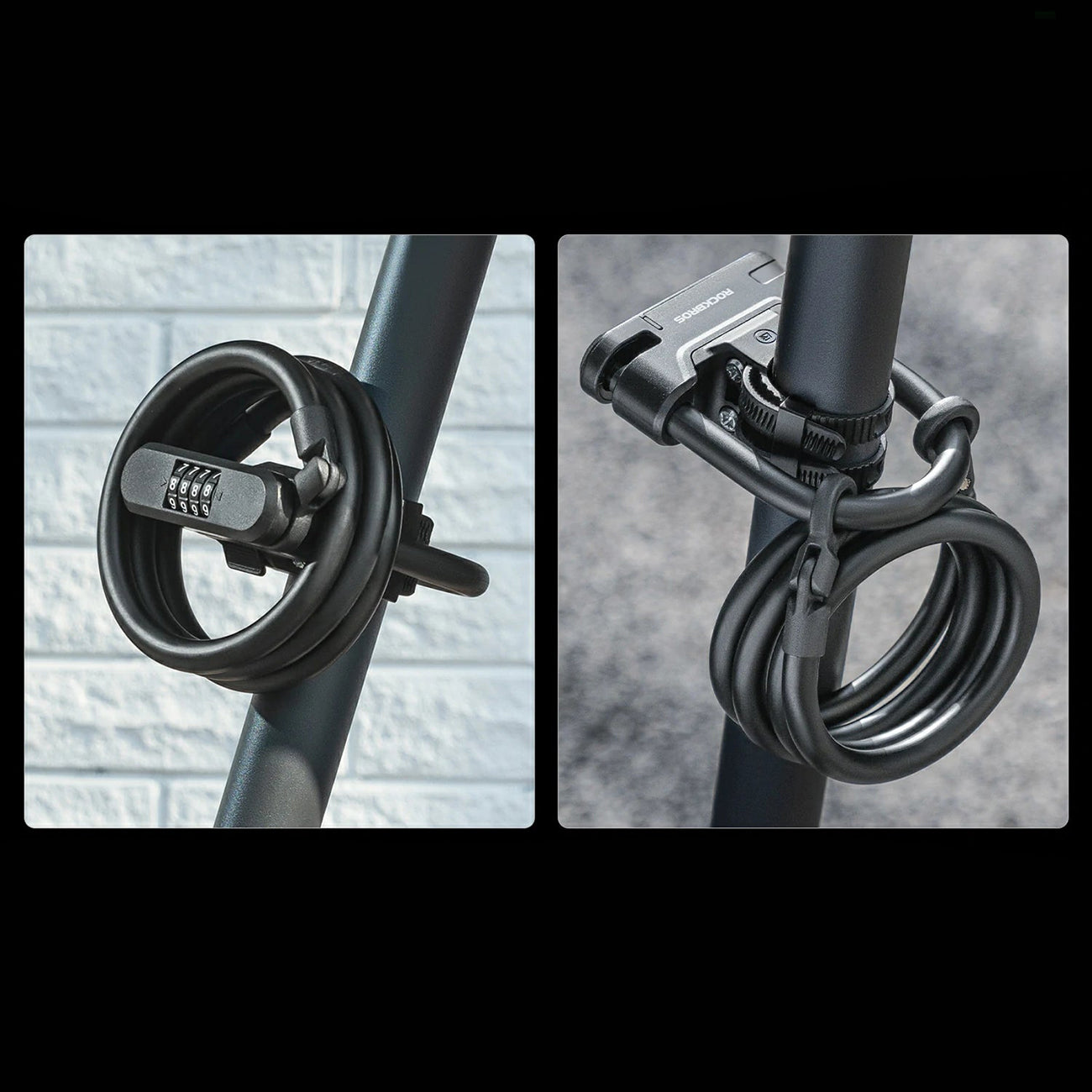Rockbros RK242 elektrinės paspirtuko spyna - Juoda -- Bicycle Locks