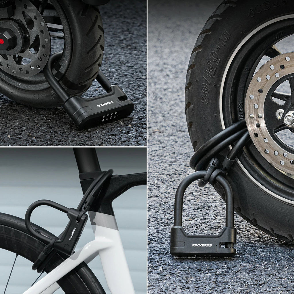 Rockbros RK242 elektrinės paspirtuko spyna - Juoda -- Bicycle Locks