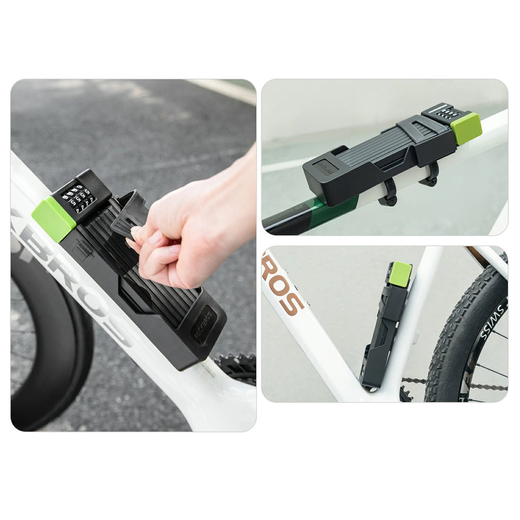 Rockbros 829 lankstoma kodinė dviračio spyna - Juoda -- Bicycle Locks