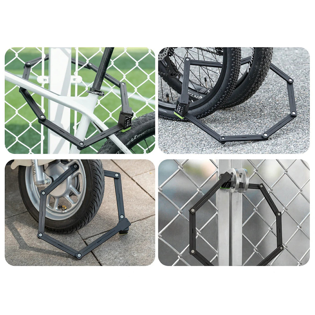 Rockbros 829 lankstoma kodinė dviračio spyna - Juoda -- Bicycle Locks