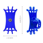 Rockbros LF436 vairo spaustuko telefono laikiklis - mėlynas -- Cell phone holders