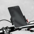 Rockbros 25210038101 spaustuvinis telefono laikiklis - juodas -- Cell phone holders