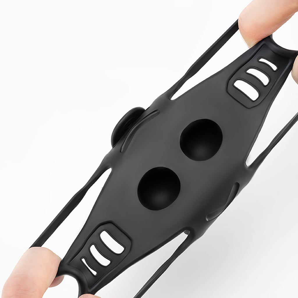 Rockbros LF24166 silikono dviračio telefono laikiklis 4-7" - juodas -- Cell phone holders