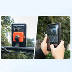 Rockbros HW-87 magnetinis vandeniui atsparus telefono laikiklis - juodas -- Cell phone holders