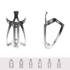 Rockbros RKL02 Aliuminio butelio laikiklis - Juoda ir sidabrinė -- Bicycle Bottle Cages