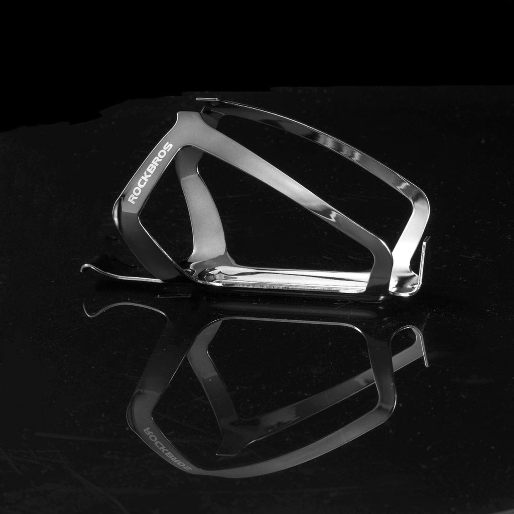 Rockbros RKL02 Aliuminio butelio laikiklis - Juoda ir sidabrinė -- Bicycle Bottle Cages