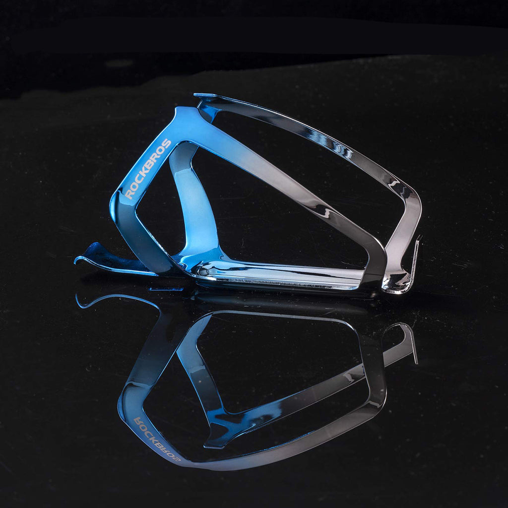 Rockbros RKL02 Aliuminio butelio laikiklis - Mėlyna ir sidabrinė -- Bicycle Bottle Cages