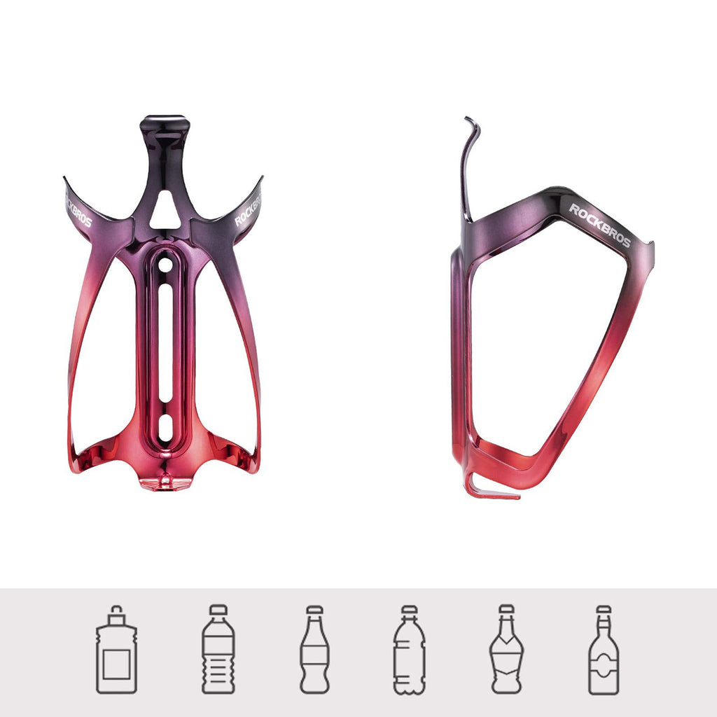 Rockbros RKL02 Aliuminio butelio laikiklis - Juoda ir raudona -- Bicycle Bottle Cages