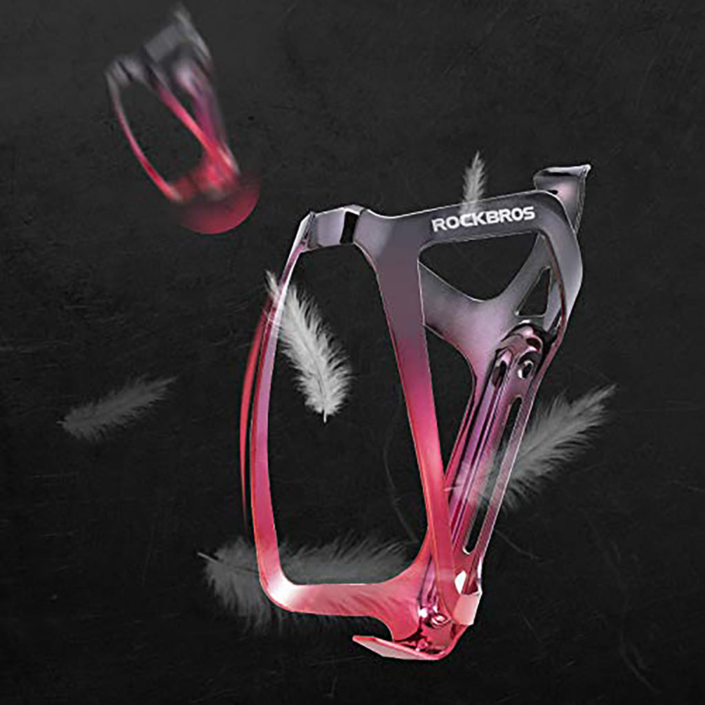 Rockbros RKL02 Aliuminio butelio laikiklis - Juoda ir raudona -- Bicycle Bottle Cages