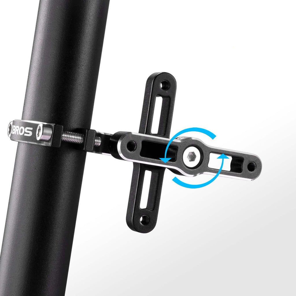 Rockbros KS-415 reguliuojamas aliuminio butelio laikikilčio adapteris - juodas -- Bicycle Bottle Cages