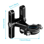 Rockbros KS-415 reguliuojamas aliuminio butelio laikikilčio adapteris - juodas -- Bicycle Bottle Cages