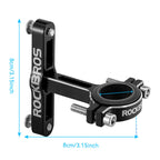 Rockbros KS-416 reguliuojamas aliuminio butelio laikikilčio adapteris - juodas -- Bicycle Bottle Cages
