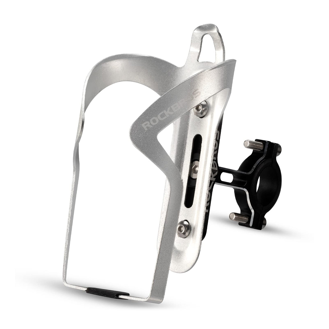 Rockbros KS-416 reguliuojamas aliuminio butelio laikikilčio adapteris - juodas -- Bicycle Bottle Cages