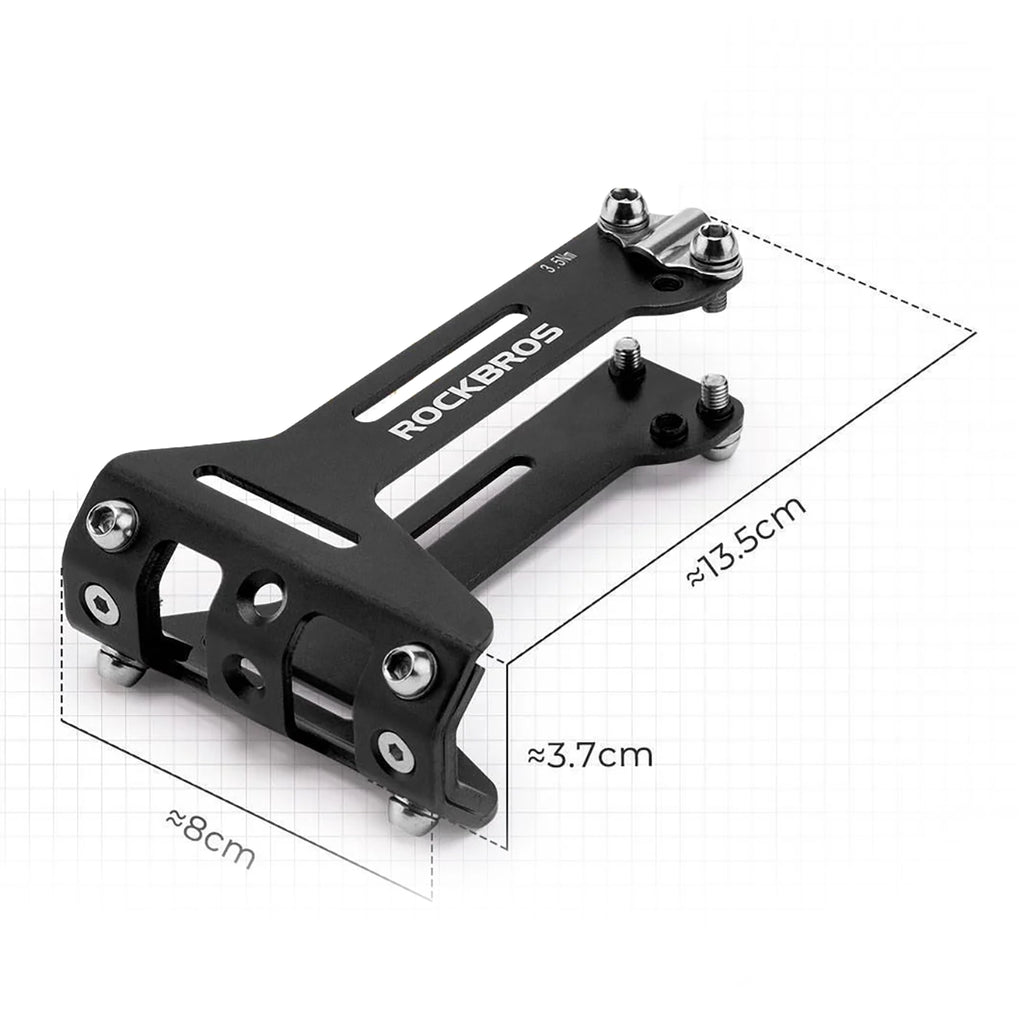 Rockbros 31210003001 butelio laikikilčio adapteris aliuminio sėdynei - juodas -- Bicycle Bottle Cages