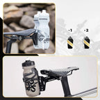 Rockbros 31210003001 butelio laikikilčio adapteris aliuminio sėdynei - juodas -- Bicycle Bottle Cages