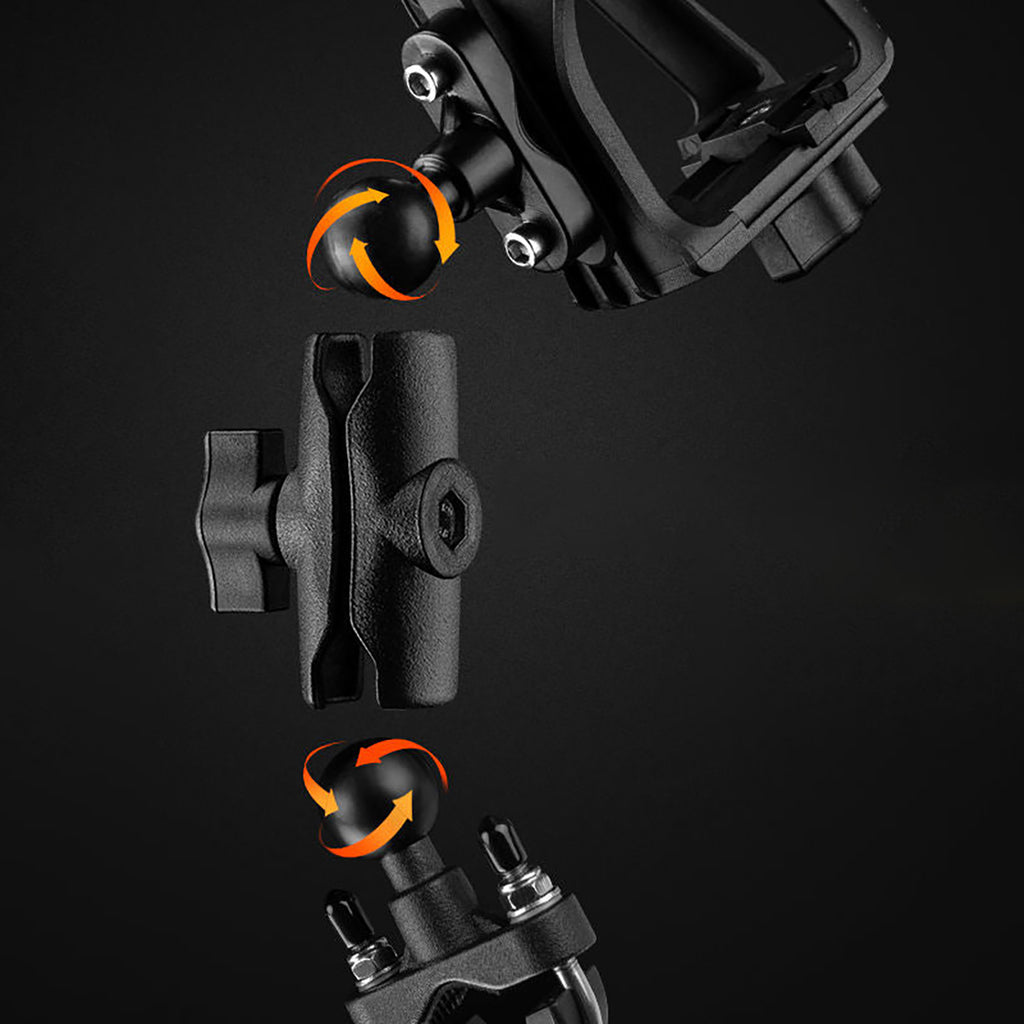 Rockbros 2-3D reguliuojamas butelio laikikilkis dviračiams ir motociklams - juodas -- Bicycle Bottle Cages
