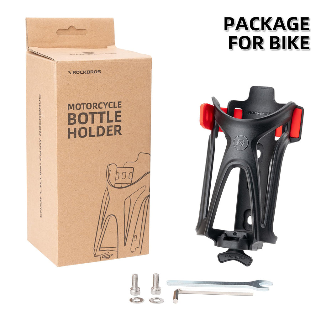 Rockbros 31210029 motociklo butelio laikiklis - juodas ir raudonas -- Bicycle Bottle Cages