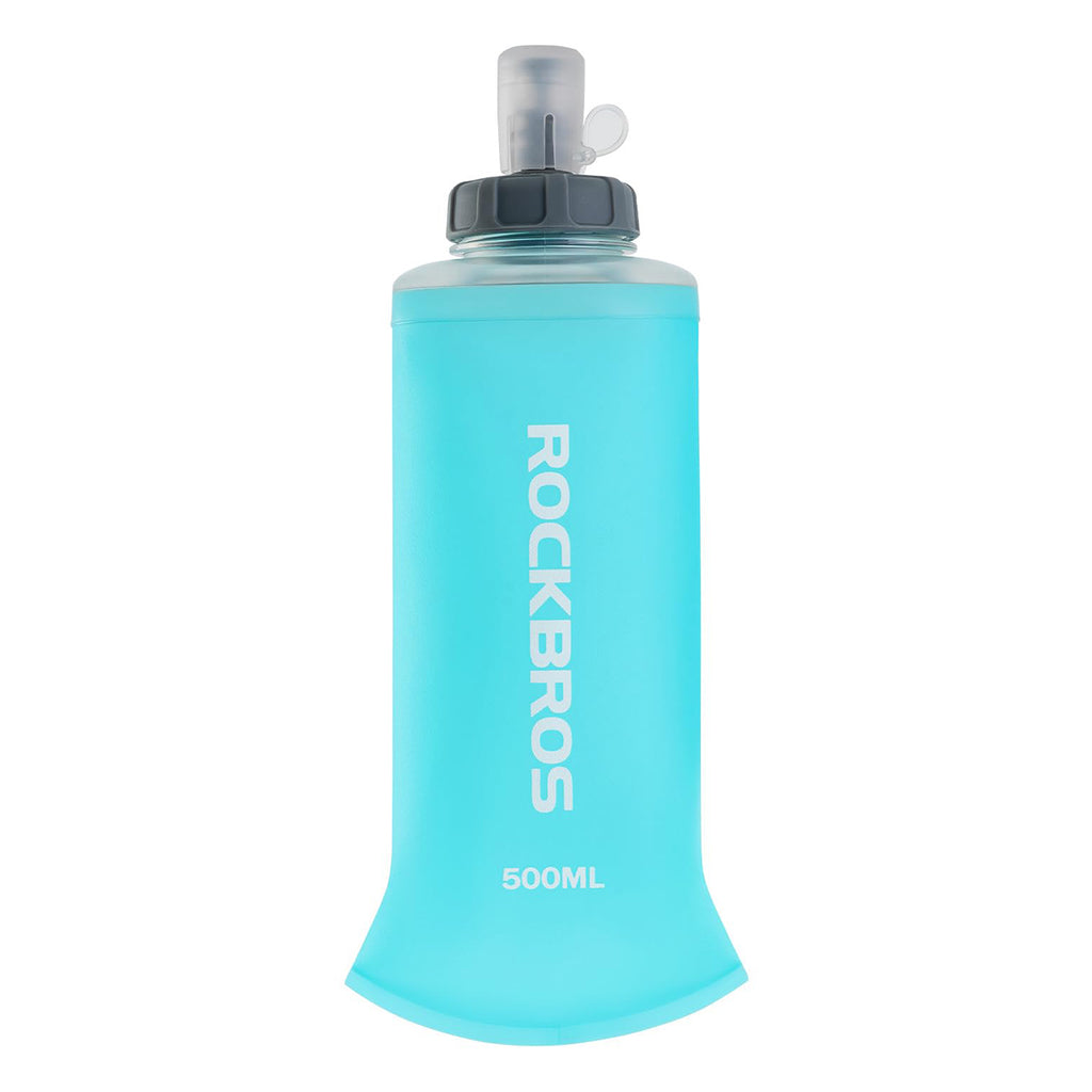 Rockbros 35210027001 minkšta bėgimo vandeni kolba 500 ml - šviesiai mėlyna -- Sports Water Bottles