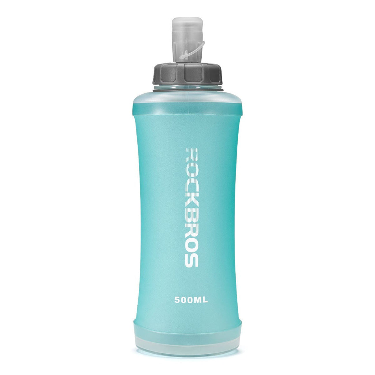 Rockbros 350017002 minkšta bėgimo vandeni kolba 500 ml - šviesiai mėlyna -- Sports Water Bottles